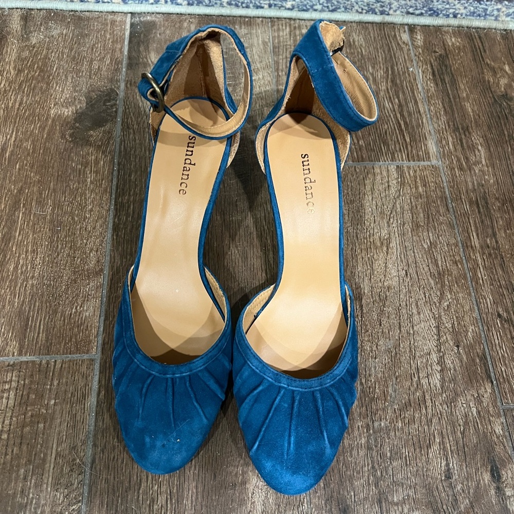 NWOT Sundance Women's Elegant Blue Heels